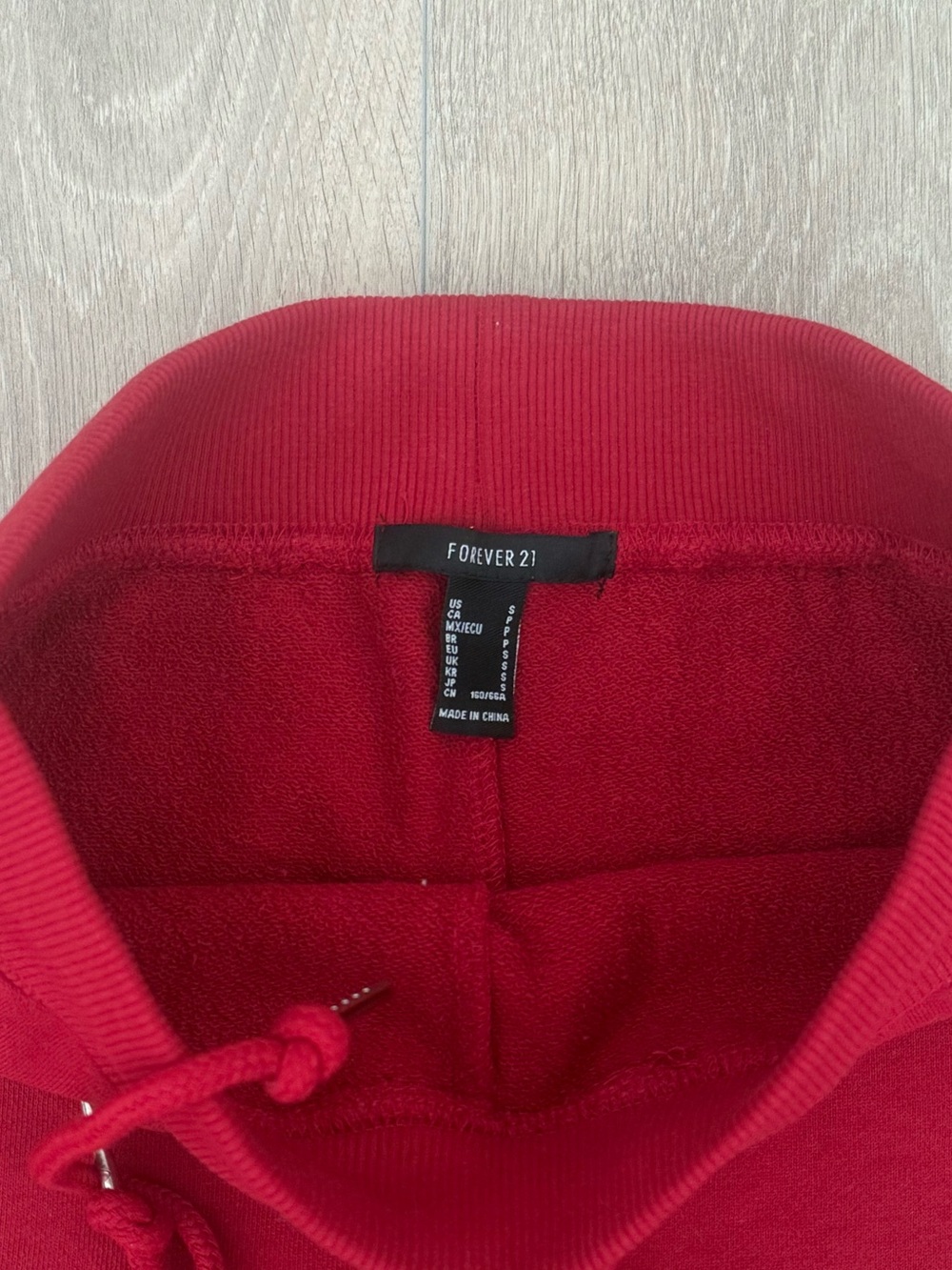 Forever 21 Red Drawstring Pullover Dress - Picture 3 of 3